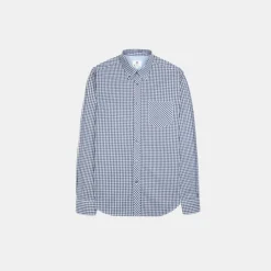 Ben Sherman Signature Long Sleeve Gingham Shirt Dark Blue