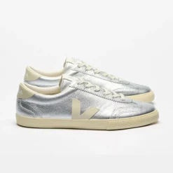 Veja Women's Volley Leather Silver Pierre